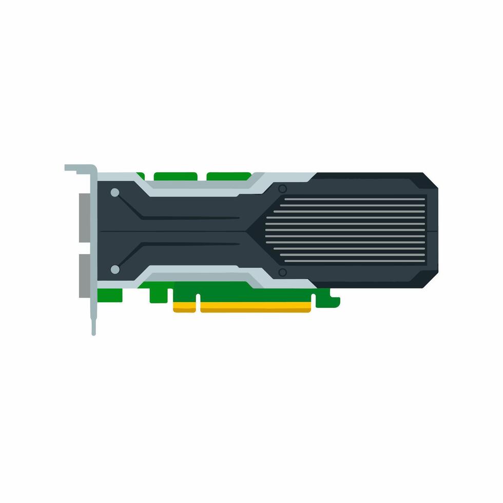 Minimalist Flat Design of a GPU Device vector