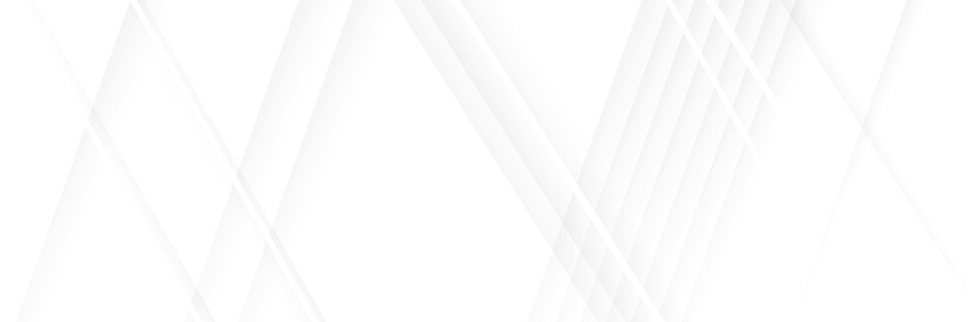 Dynamic White and grey geometric abstract background with tech lines vector