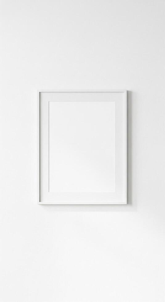 Clean white frame a Design Template and Visual Prototype. Ideal for Branding Display, UI Mockup, Creative Showcase for signs, announcements photo