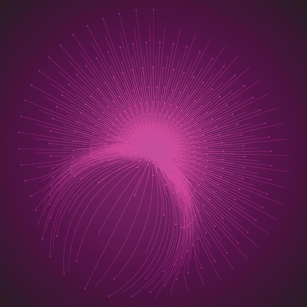 Abstract glowing pink network data lines modern tech background , illustration vector