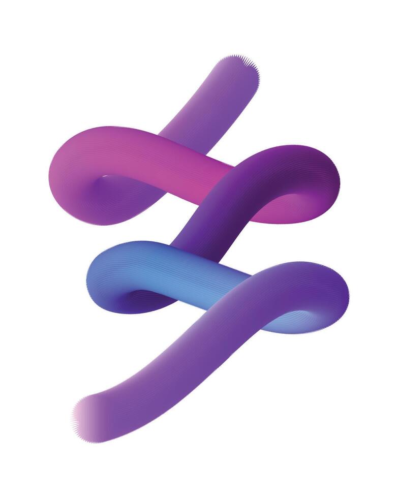 Abstract gradient fluid wave for modern design vector