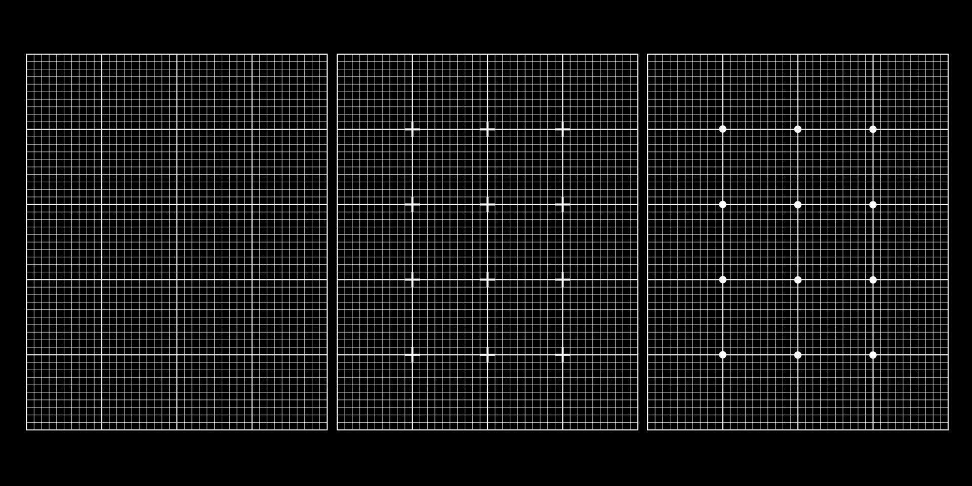 Grid Blueprint Background Black Paper Set vector