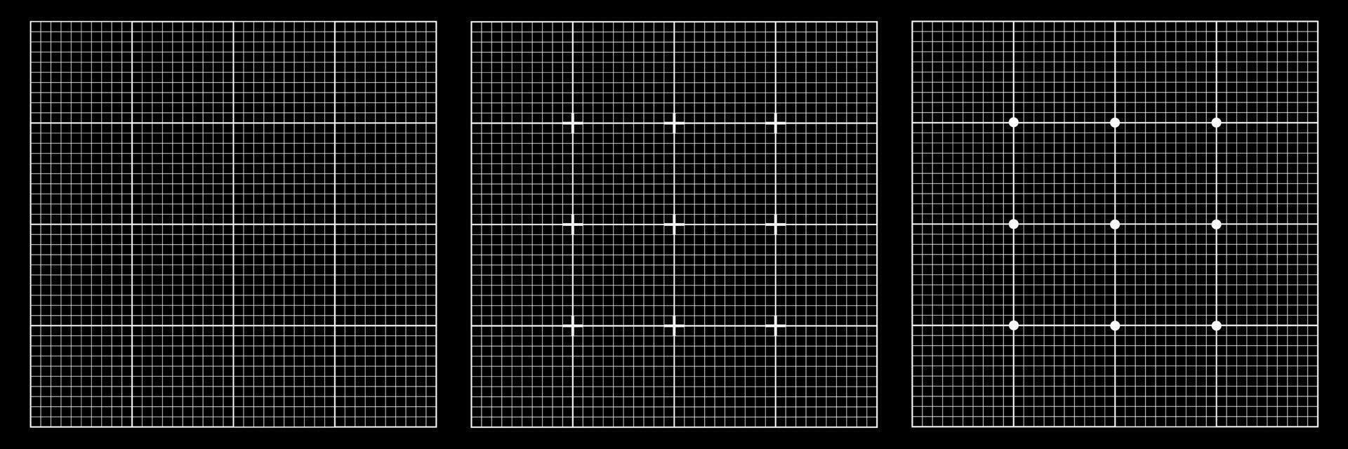Grid Blueprint Background Black Paper Square Set vector