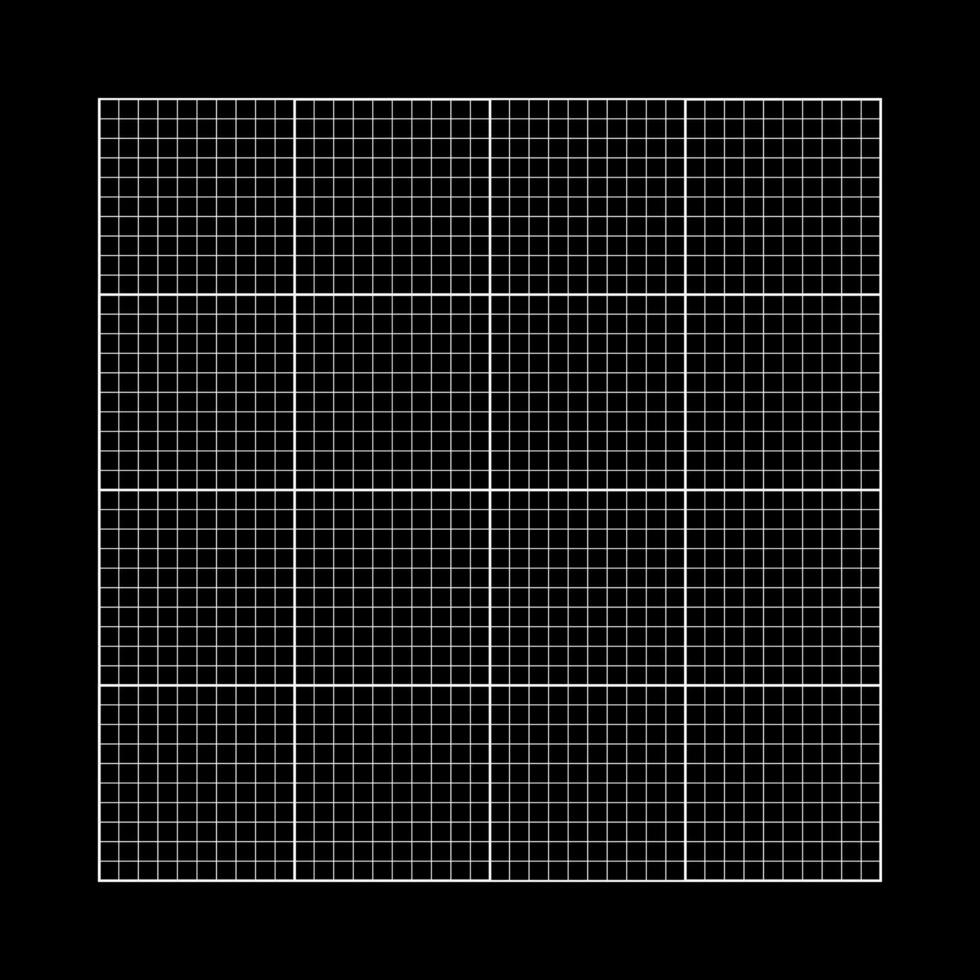 Grid Blueprint Background Black Square Paper vector