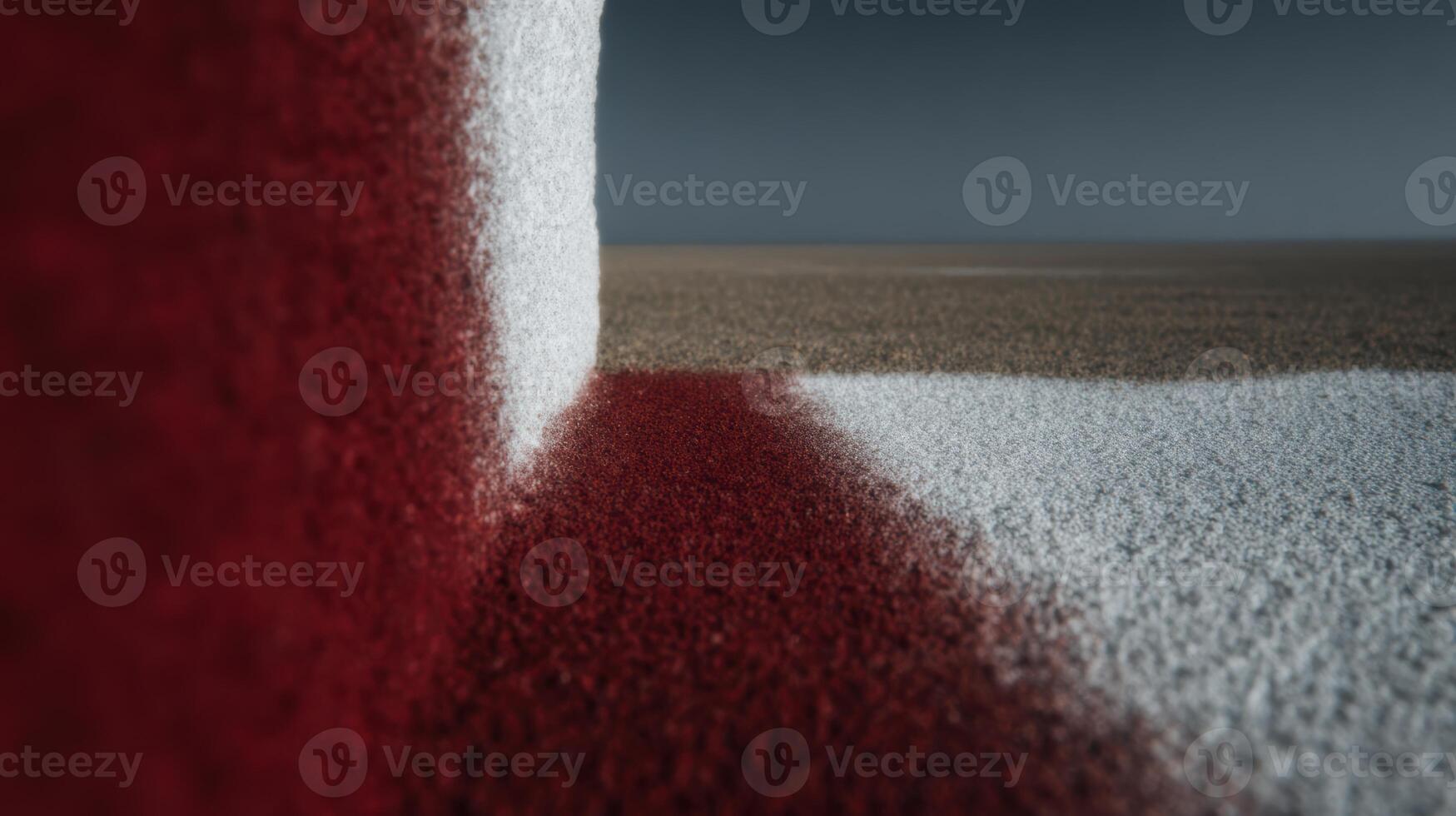 Patterns of colored sand create an artistic design photo