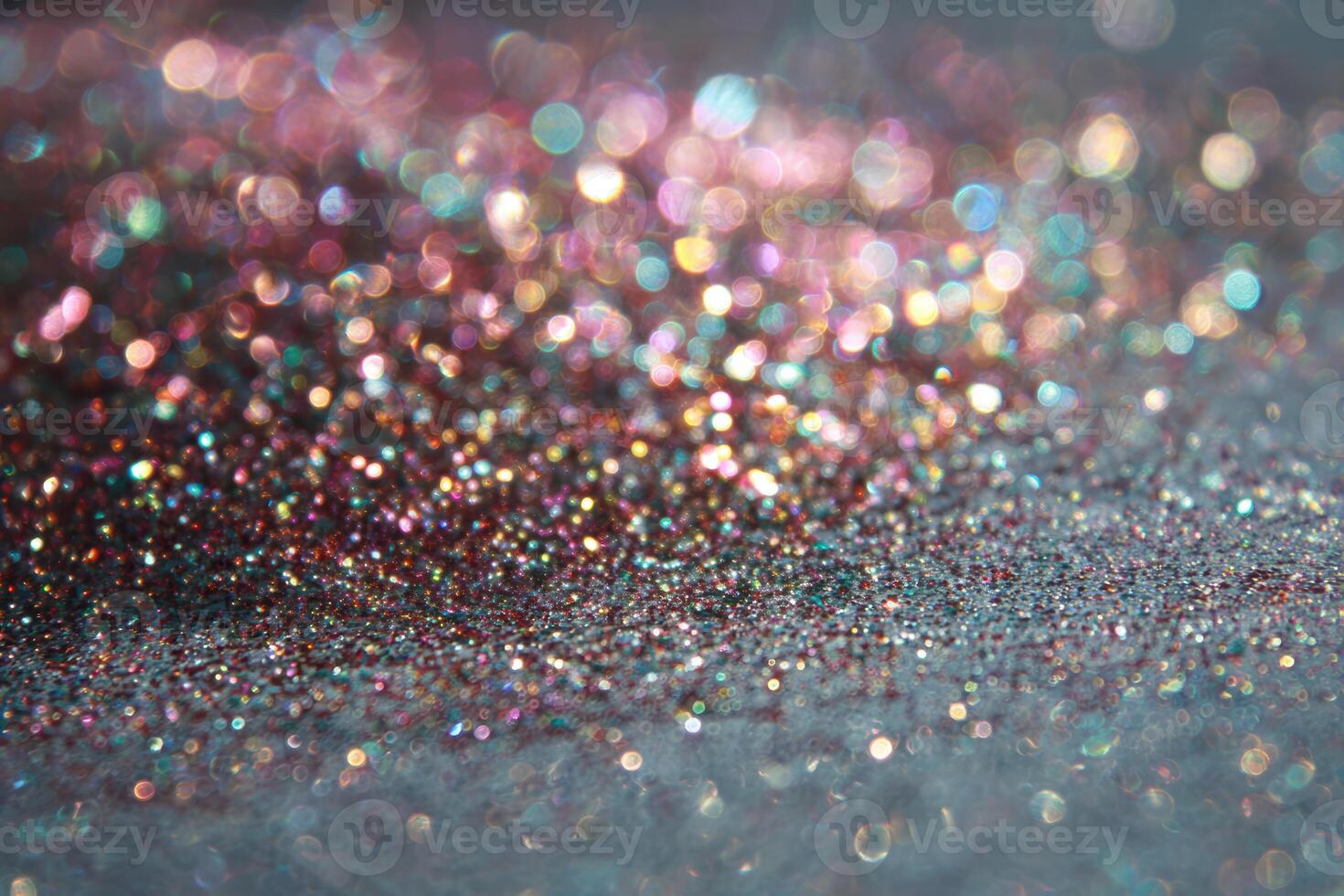 Shimmering glitter creating a magical sparkle effect photo