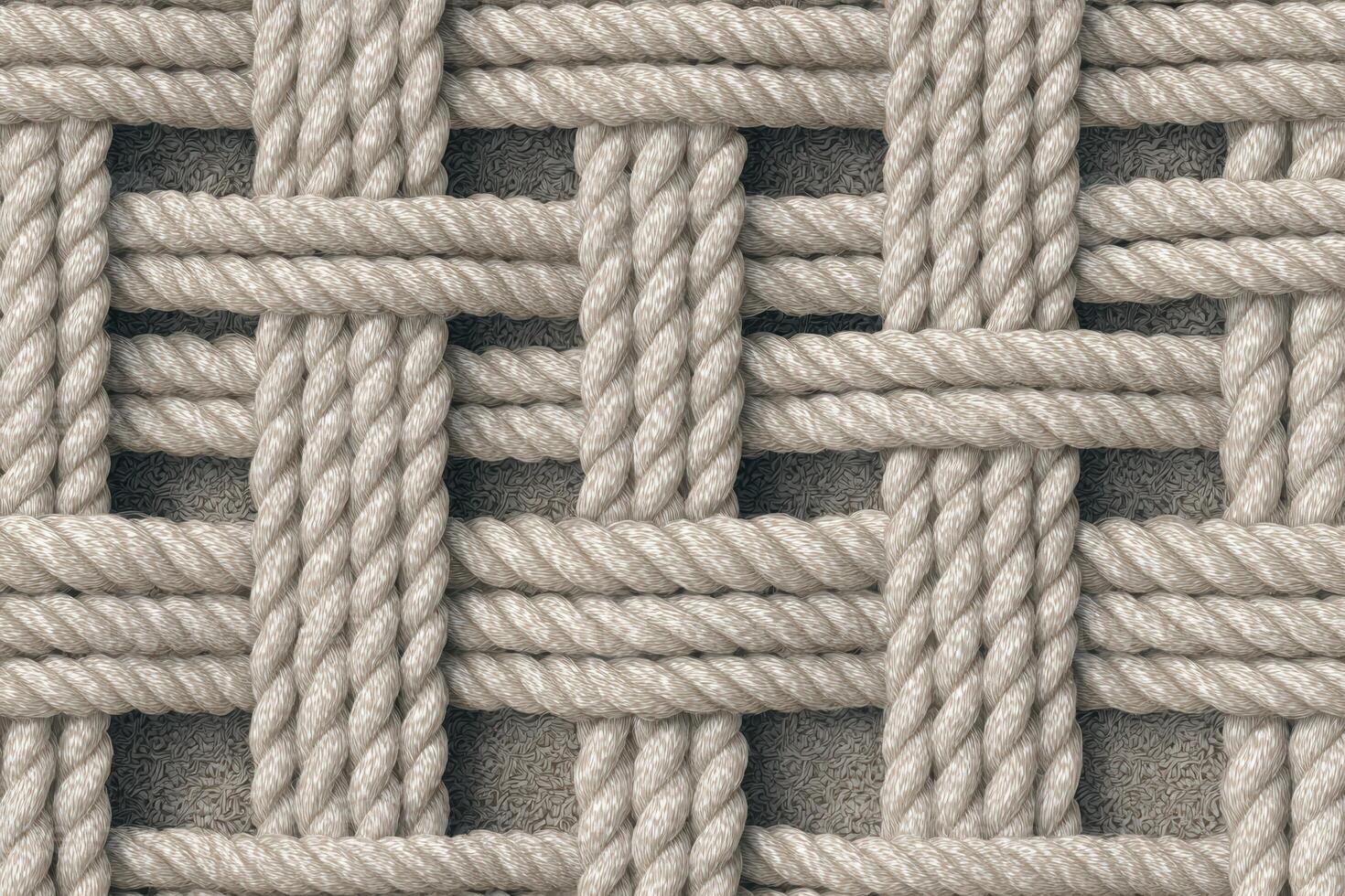 Texture of woven ropes in a neutral color scheme photo