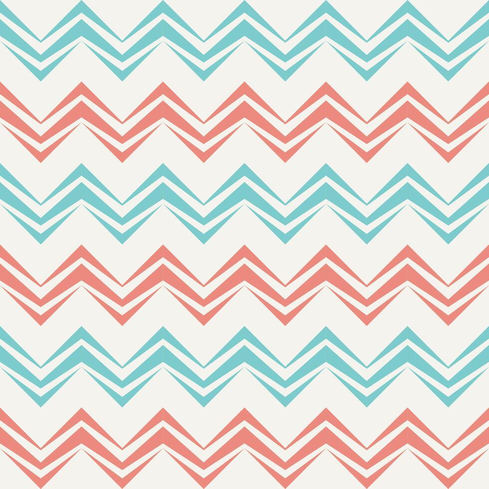Seamless chevron pattern in retro style. Can be used to fabric design, wallpaper, decorative paper, scrapbook albums, web design. Swatches of seamless pattern included in the file. vector