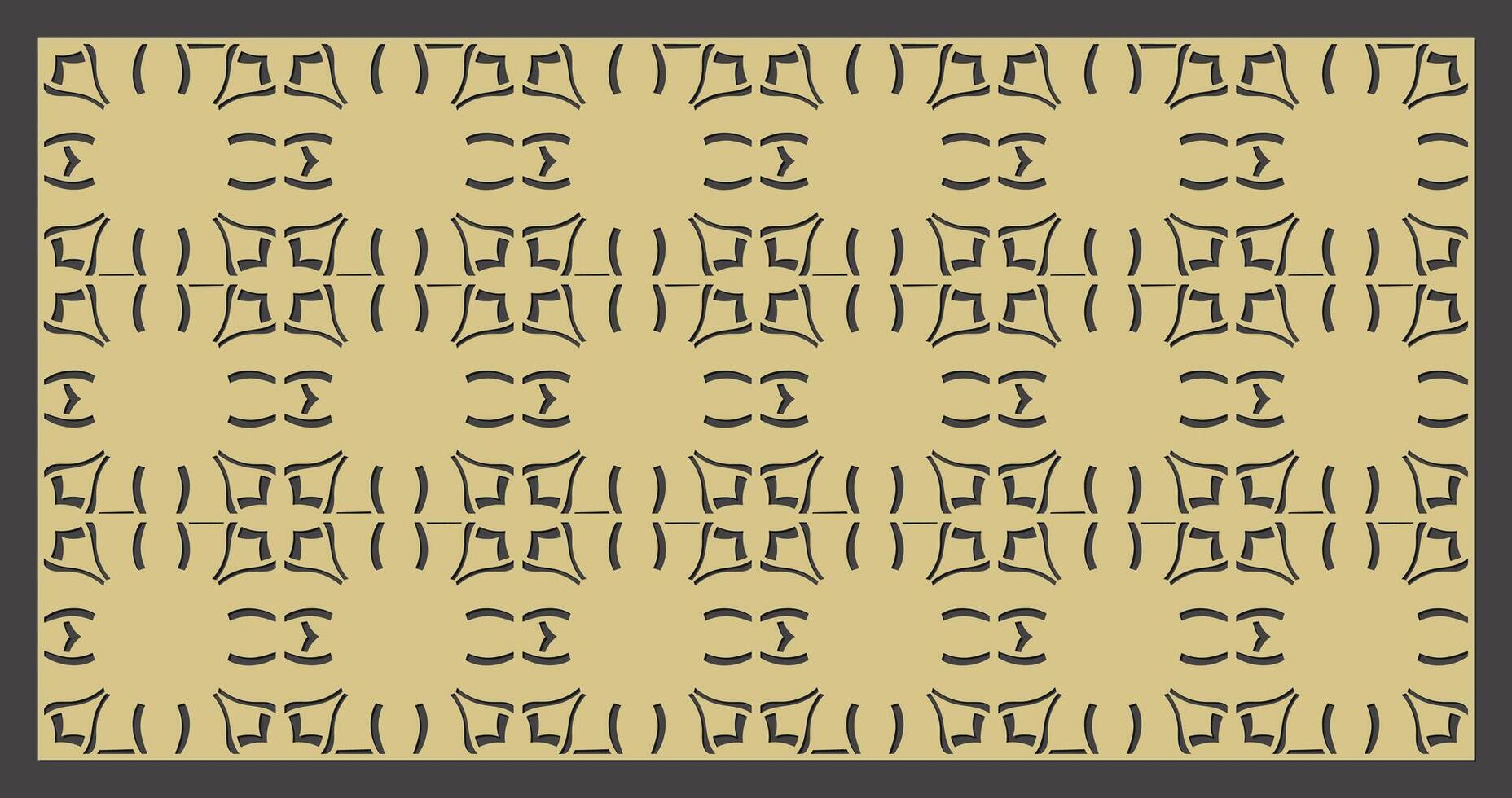 Geometric design with symmetrical shapes vector