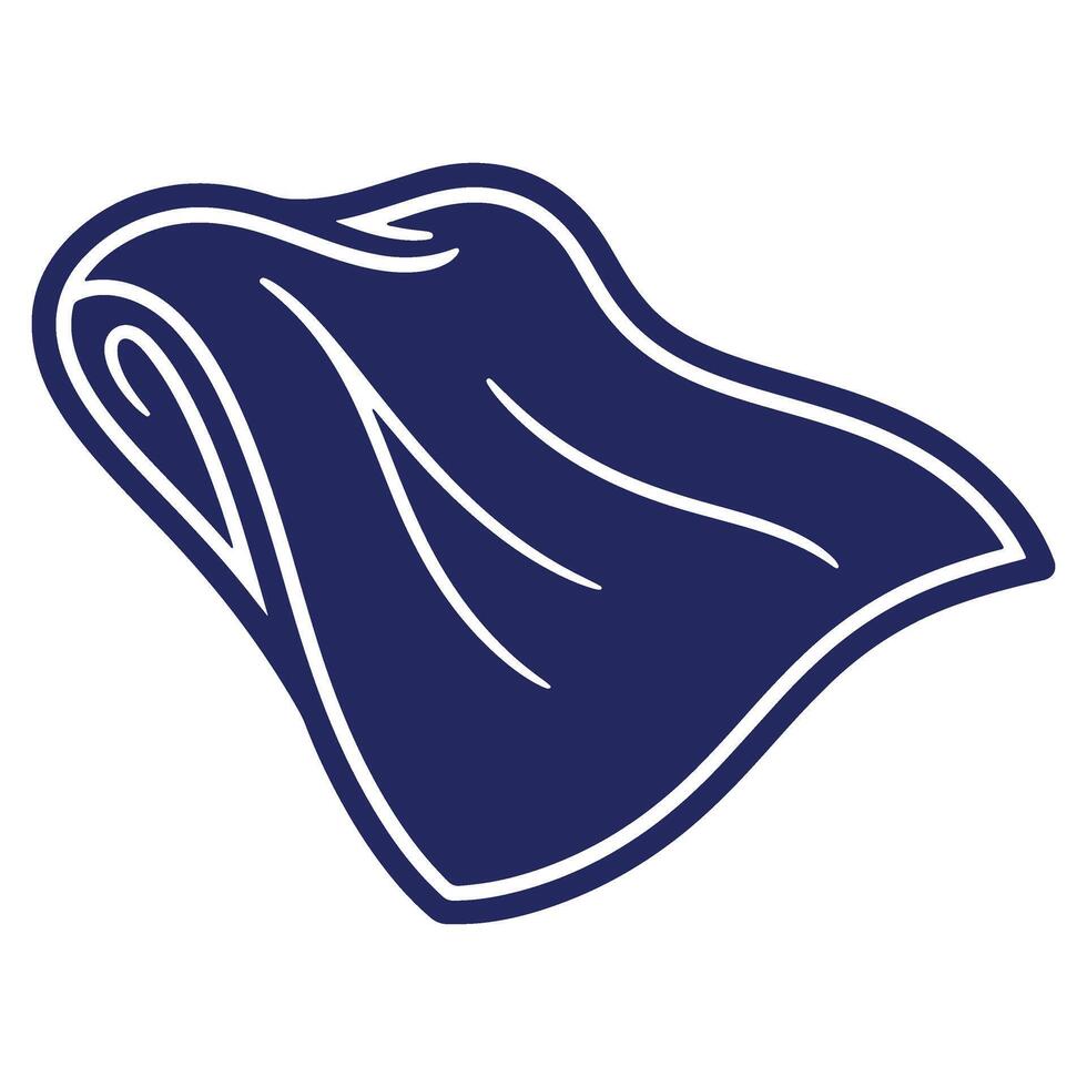 Flowing Blue Fabric Elegant Design Textile Swirls Modern Abstract Artistic Presentation Background Visual Resource vector