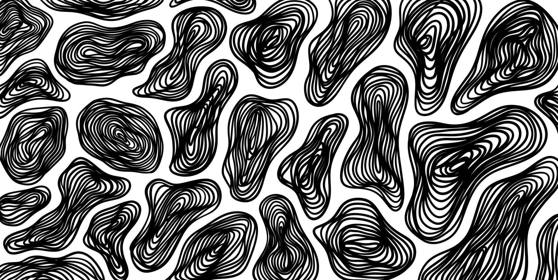 Abstract Organic Line Pattern Background vector