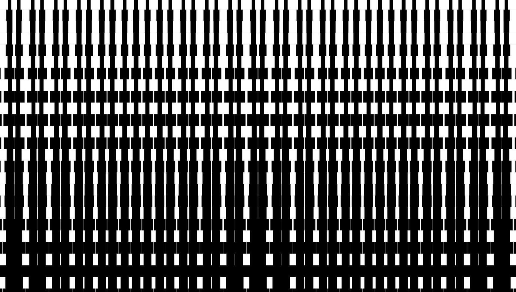 Black and white geometric abstract pattern with vertical and horizontal lines, modern optical illusion background vector