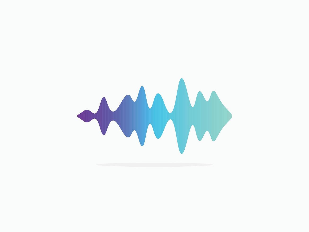 Vibrant colorful sound frequency spectrum. Smooth and organic audio wave graphic for digital media, recording, or technology concepts vector