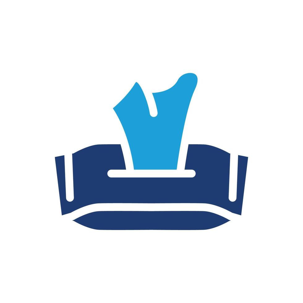 Box tissue colored icon design good for web or mobile app vector