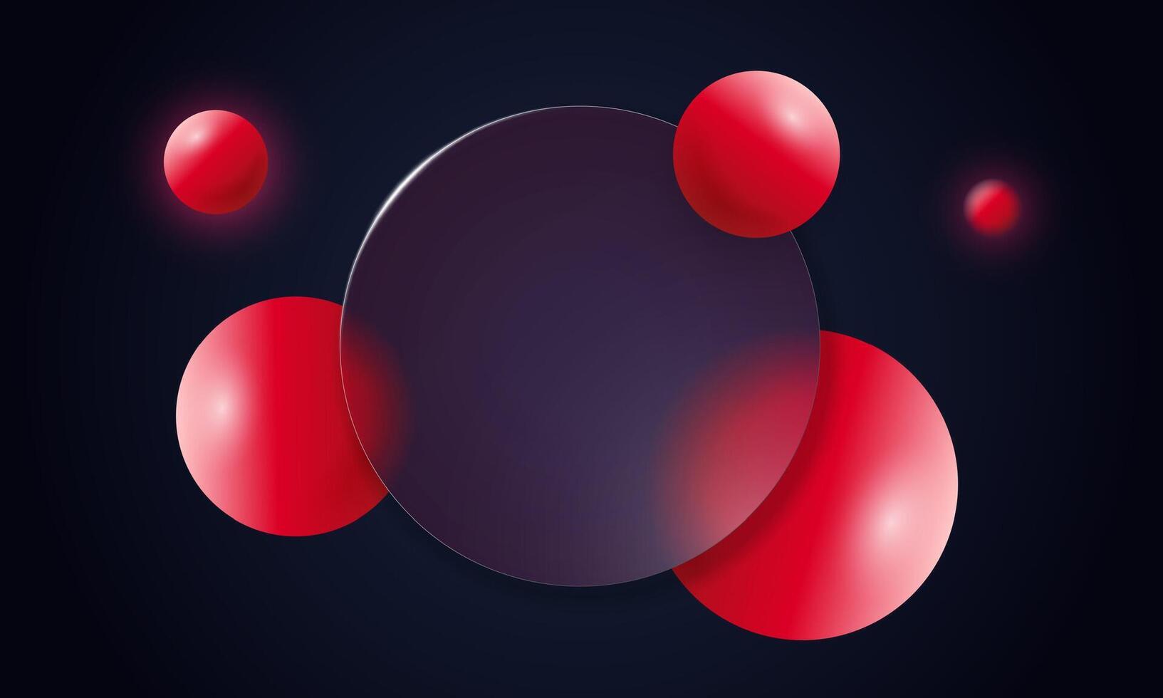 Elegant glassmorphism layout in red and burgundy tones with frosted 3D blur and soft gradient. Abstract geometric glass morphism frame for business, web, or UI design. Modern and glossy style. vector