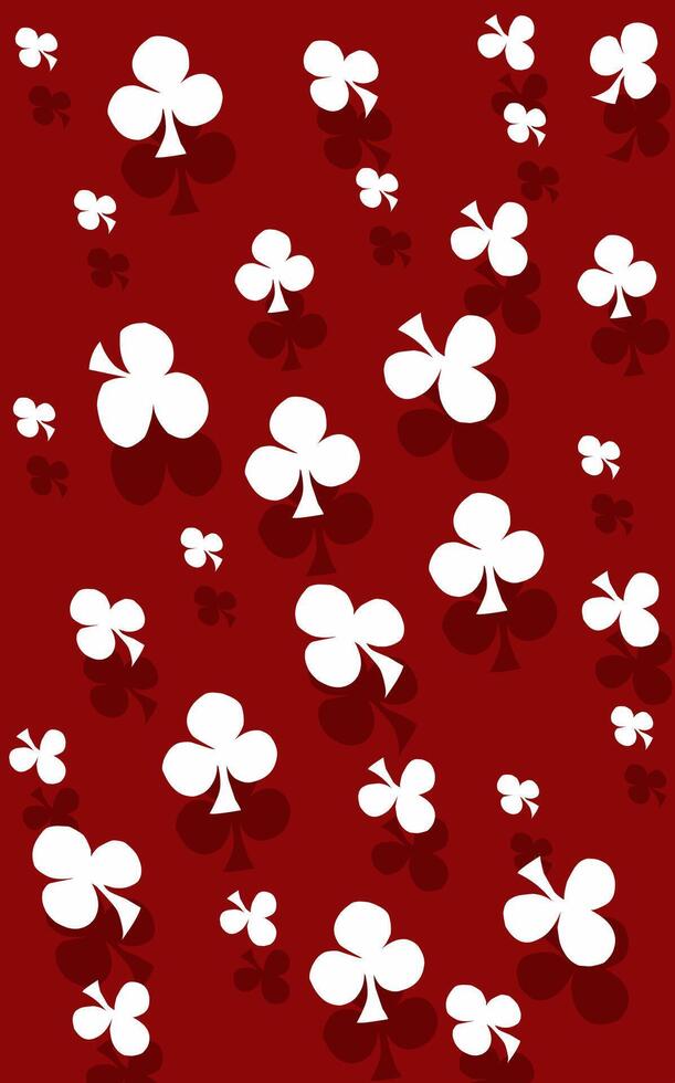White clover flowers on red vector