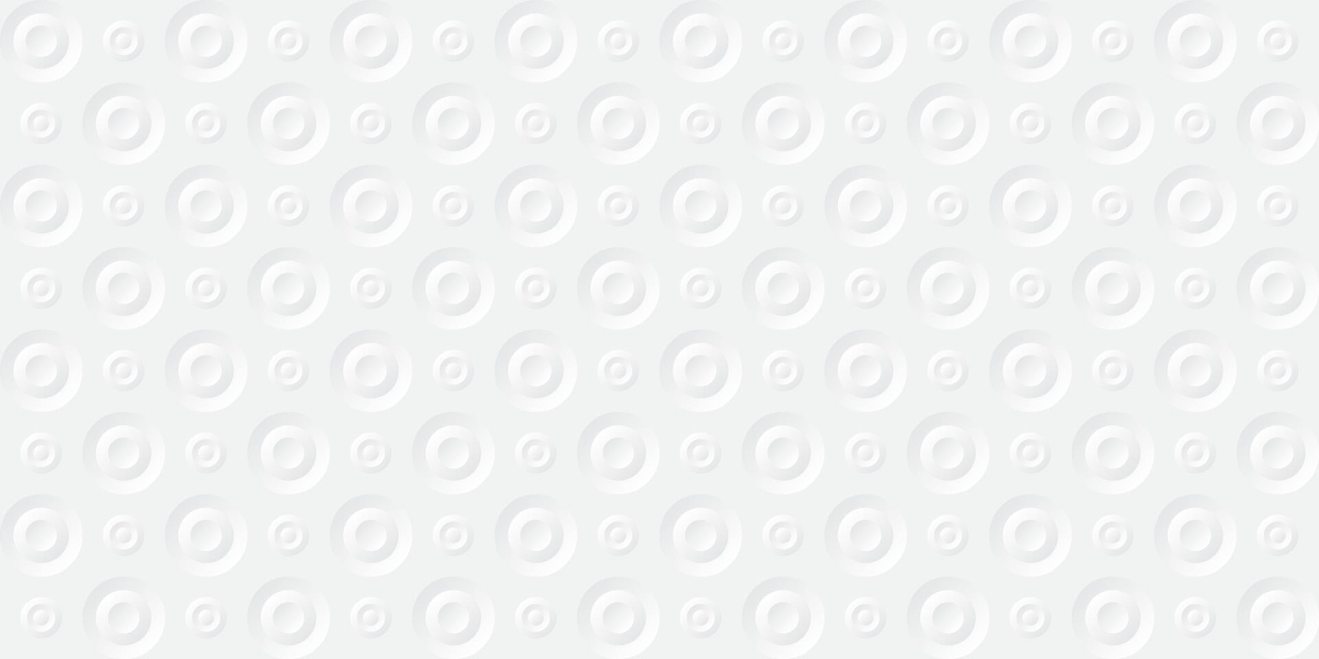 3D circle groove seamless pattern with light gray background vector