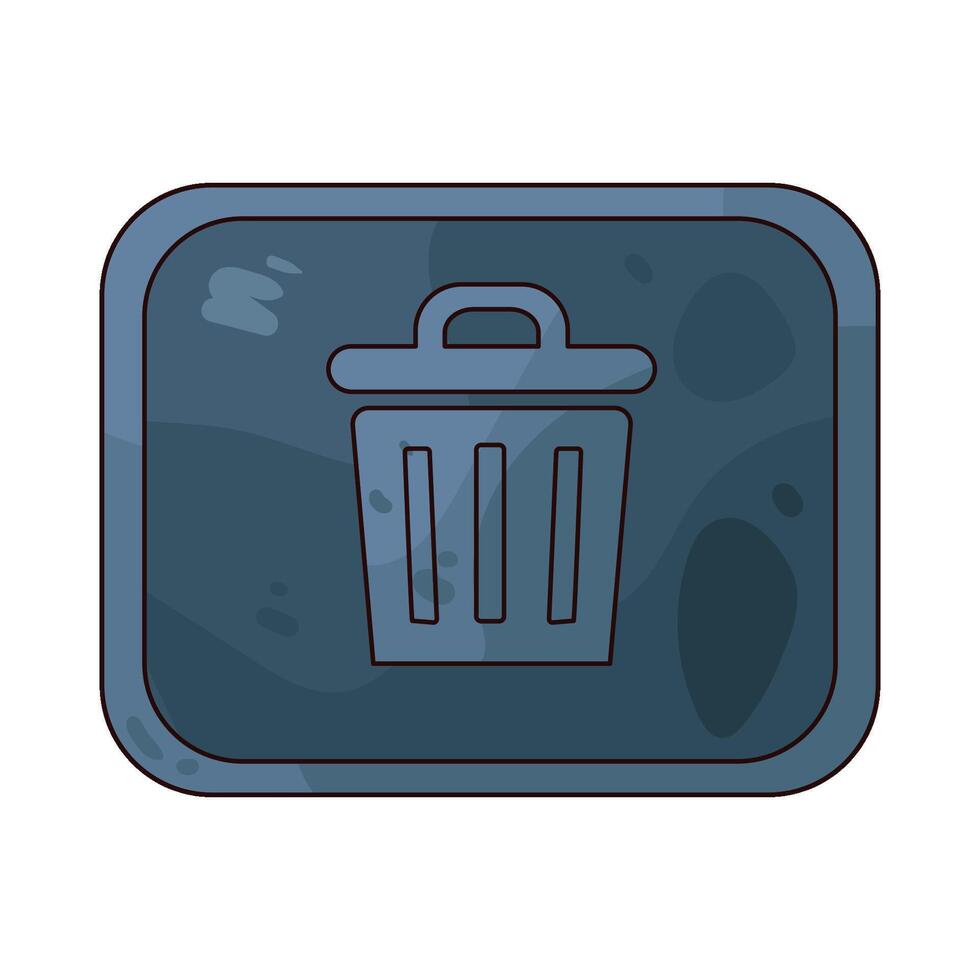 Illustration of a Delete Button vector