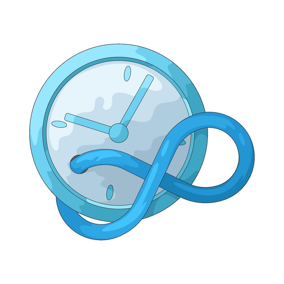 Clock with Infinity Loop vector
