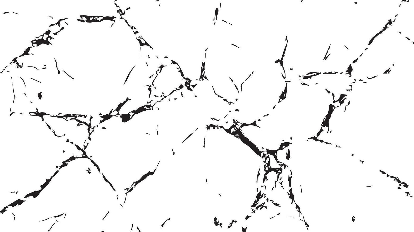 Abstract Black and White Crackle Texture Seamless Pattern Background vector