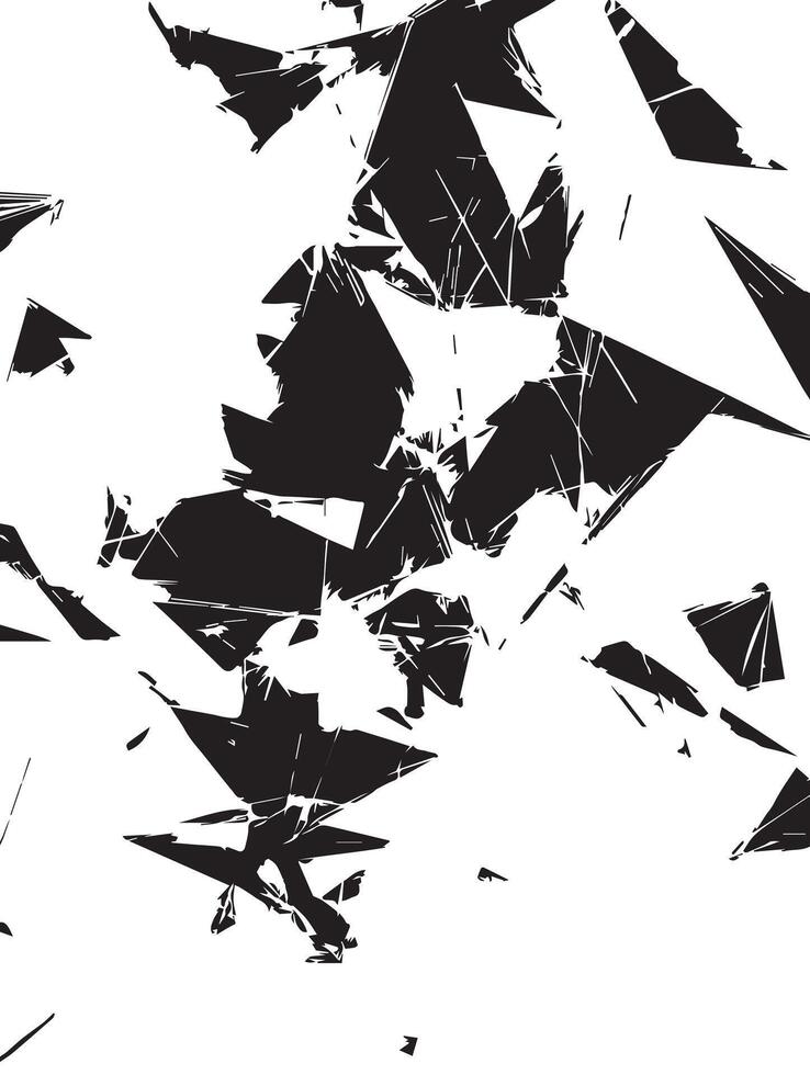 Sharp Black and White Abstract Texture Dramatic Geometric Patterns for Design Projects vector