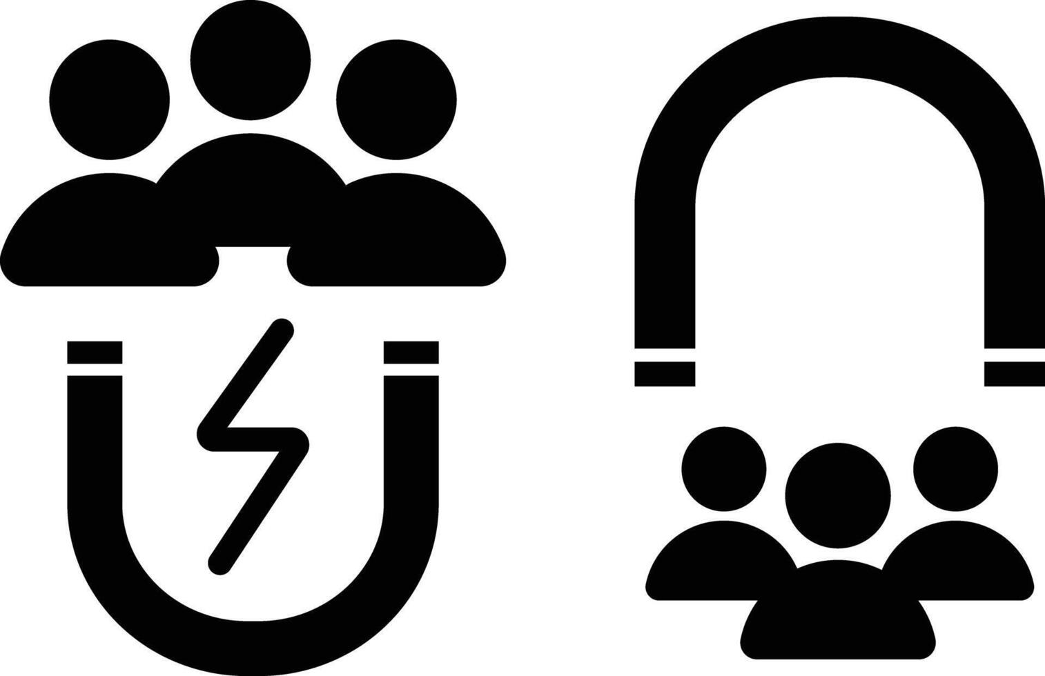 User Engagement Icons Set. Customer Interaction Symbols. Social connection and activity icon. User Relationship Symbol vector