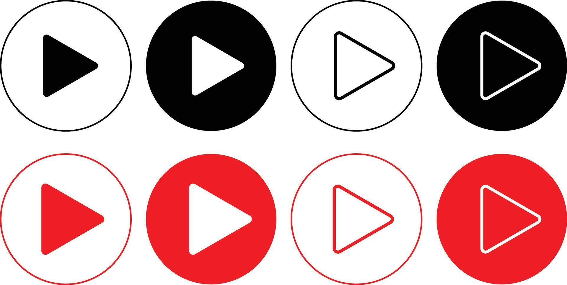 media player button icon. play and pause buttons icon. Social media elements. Digital player monochrome progress bar music vector
