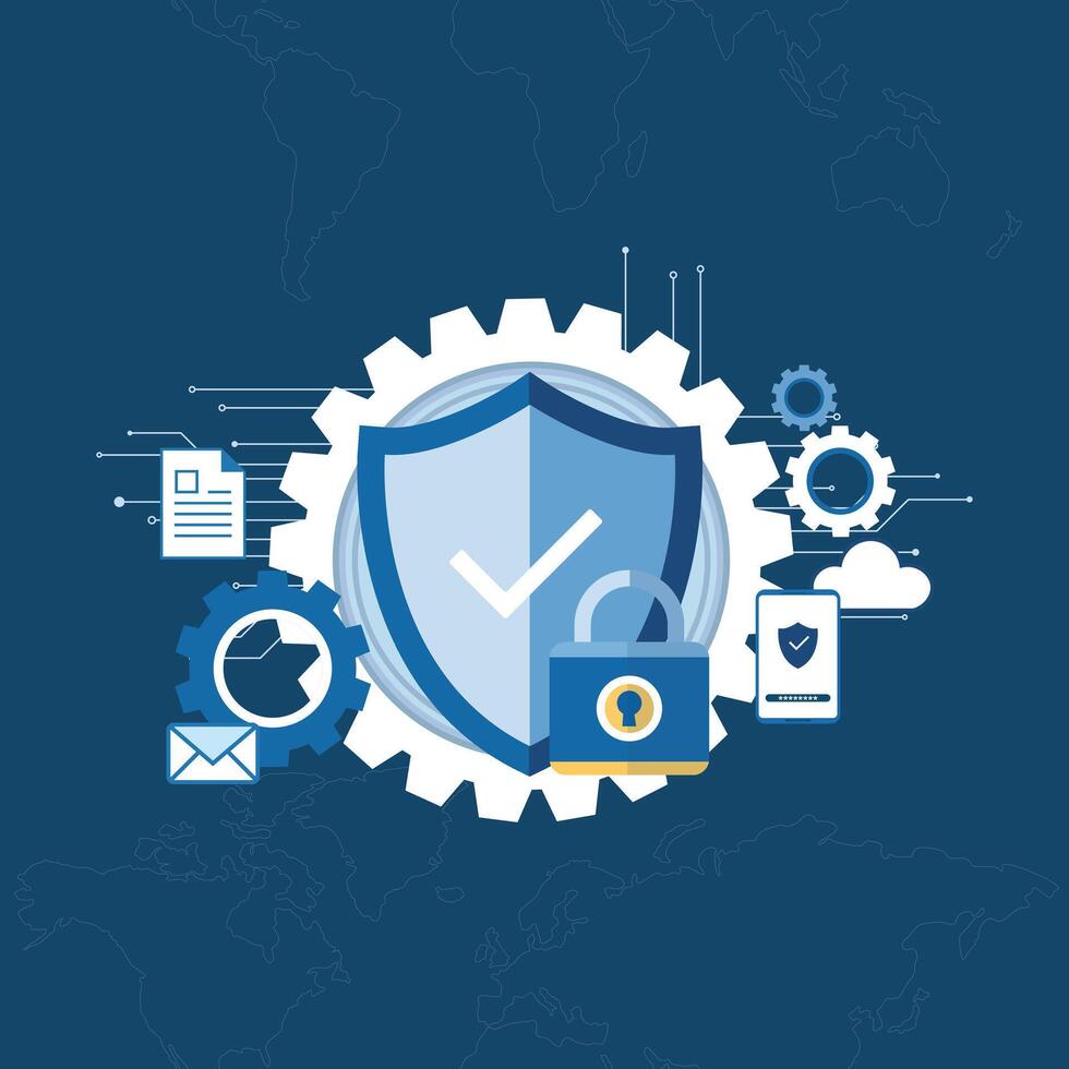 Data Privacy Day Digital Security and Information Protection vector