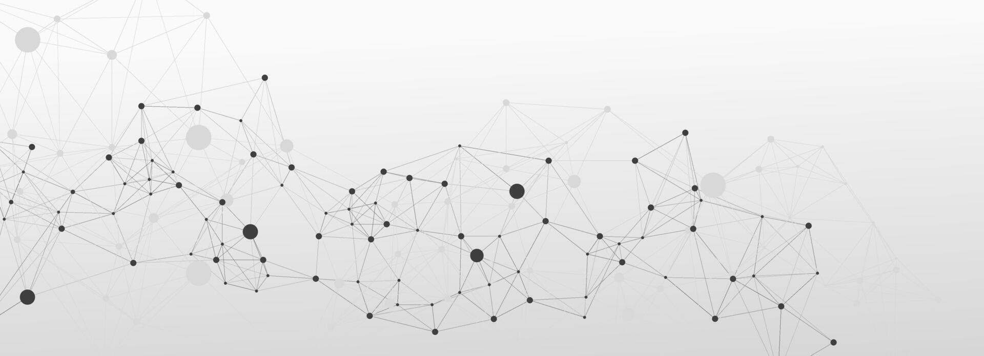 Digital Network Connections Abstract Technology Background Design vector