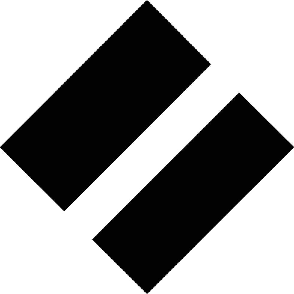 Abstract black parallel rectangles on white background. vector