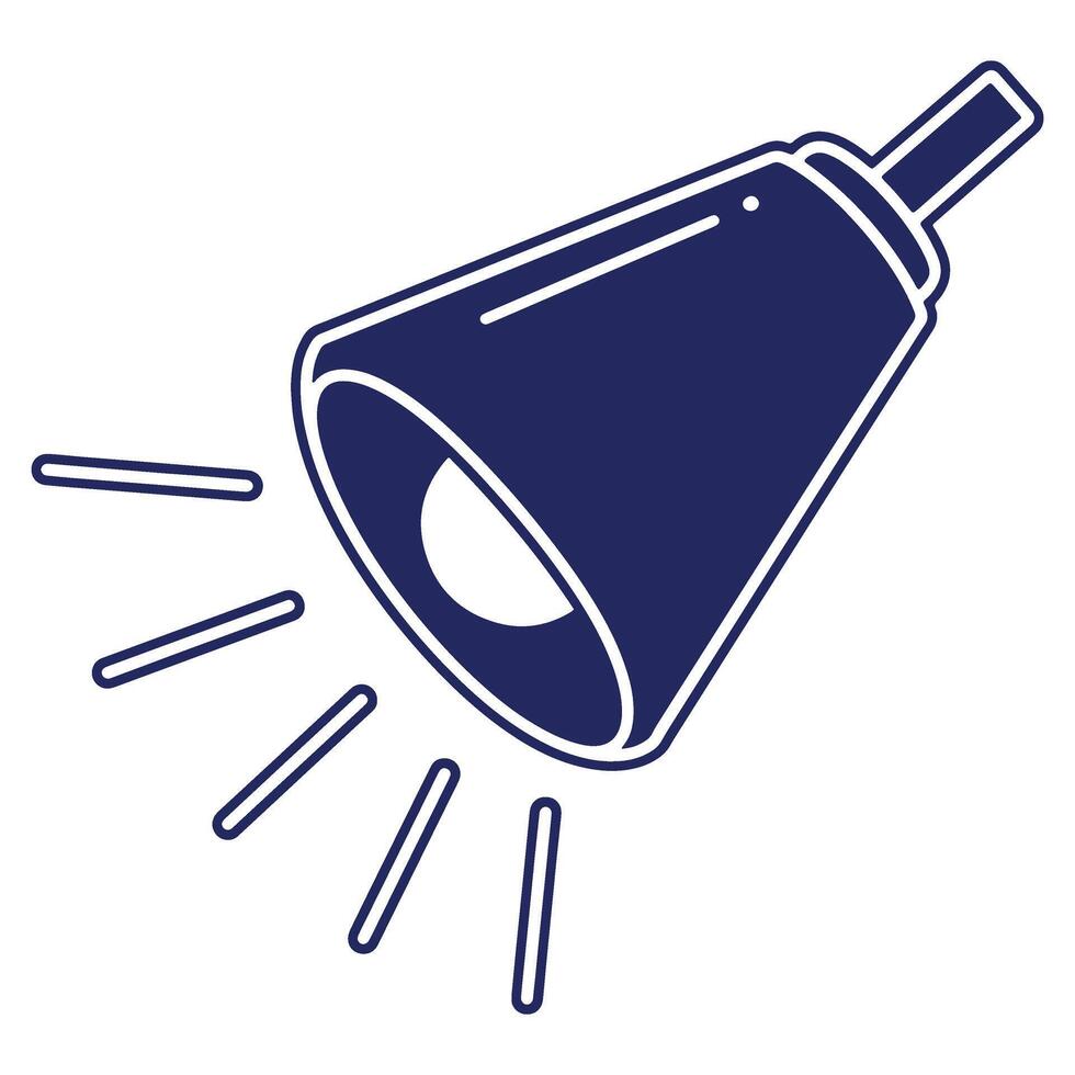 image of a spotlight shining brightly in the darkness creating strong beams of light for emphasis and visibility vector