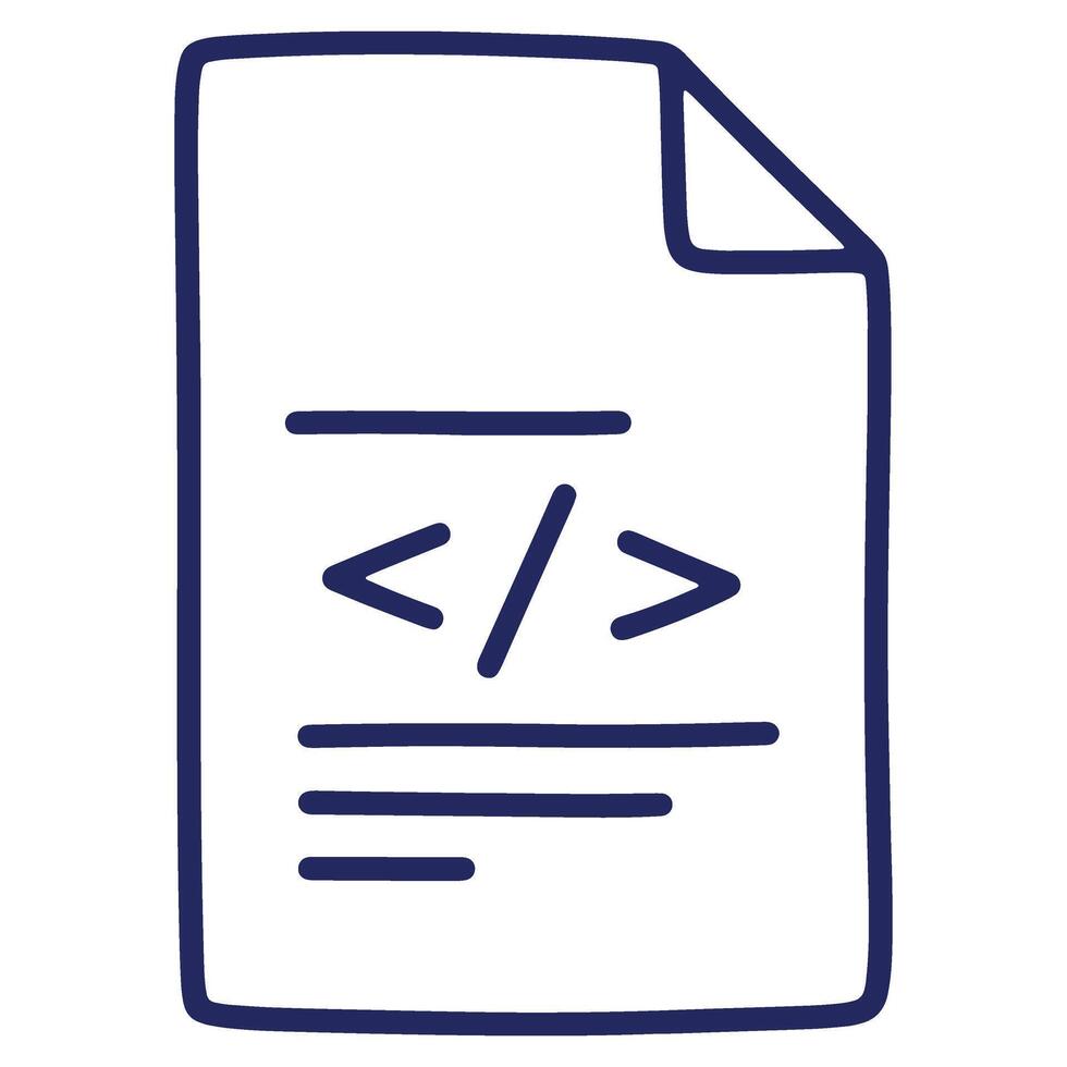 sencillo programación archivo ilustración con código retazo para web desarrollo y software Ingenieria proyectos un limpiar y moderno diseño vector