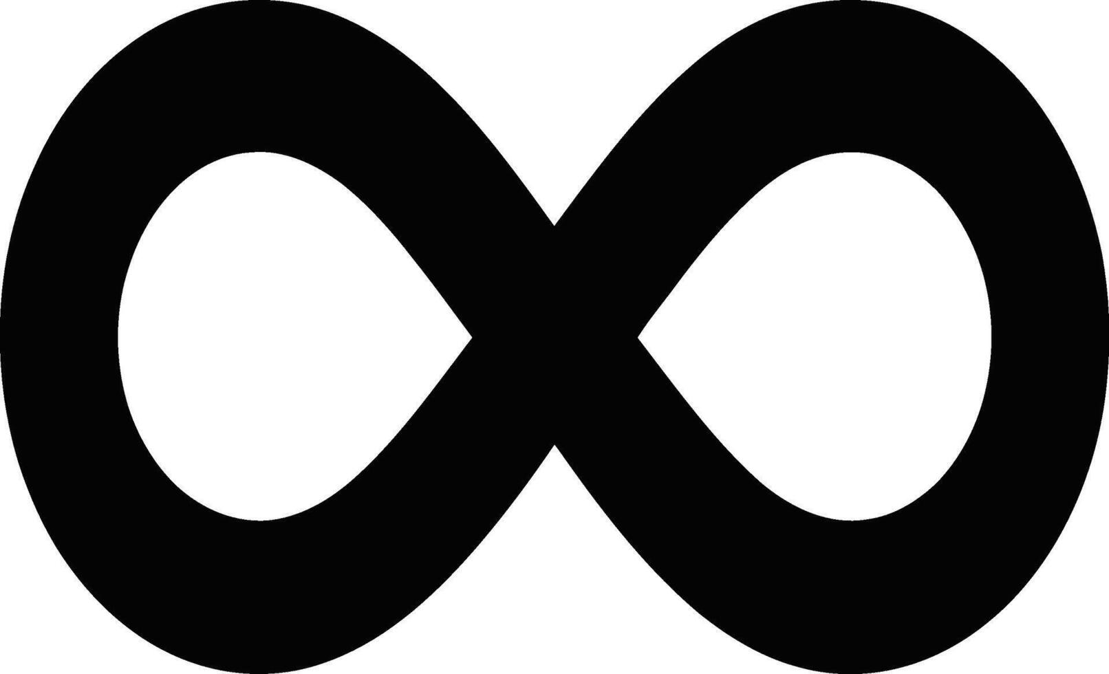 Modern infinite loop symbol icon design vector