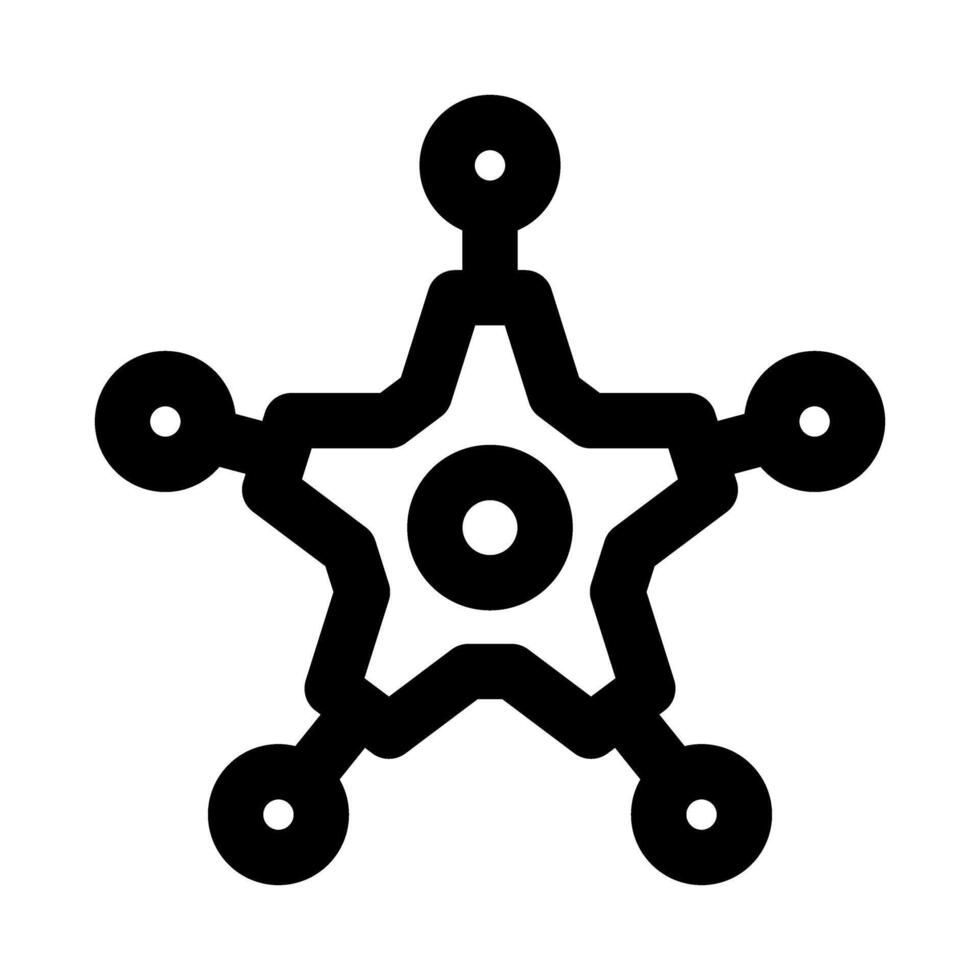 Network Setting Professional Line Icon. Modern illustration representing system configuration, connectivity management, and IT network adjustments. vector