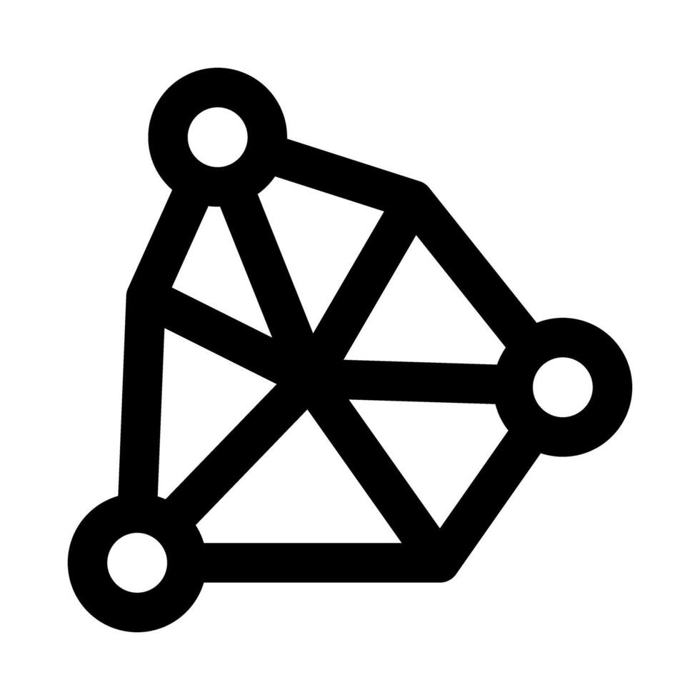 Connection Professional Line Icon. Modern illustration representing network links, data exchange, and digital communication systems. vector