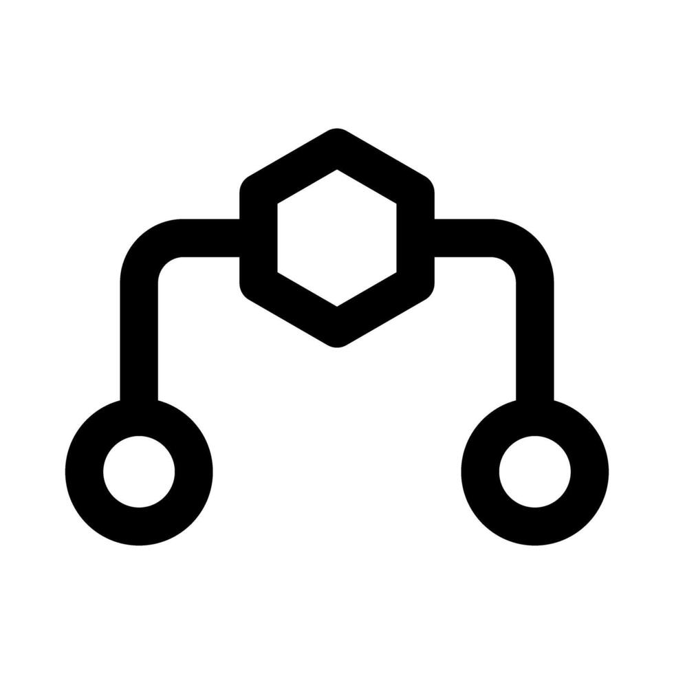 Workflow Professional Line Icon. Modern illustration representing business processes, task management, and operational efficiency. vector