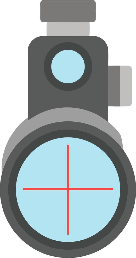 Flat Design Alignment Tool Instrument with Crosshair for Precision and Accuracy vector