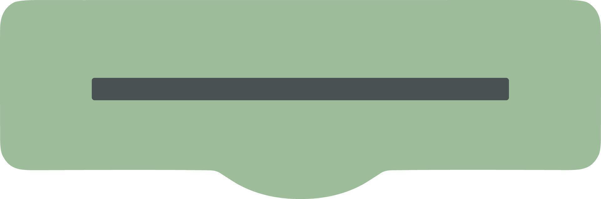 Simple Flat Design Slider Switch Button for User Interface Element vector