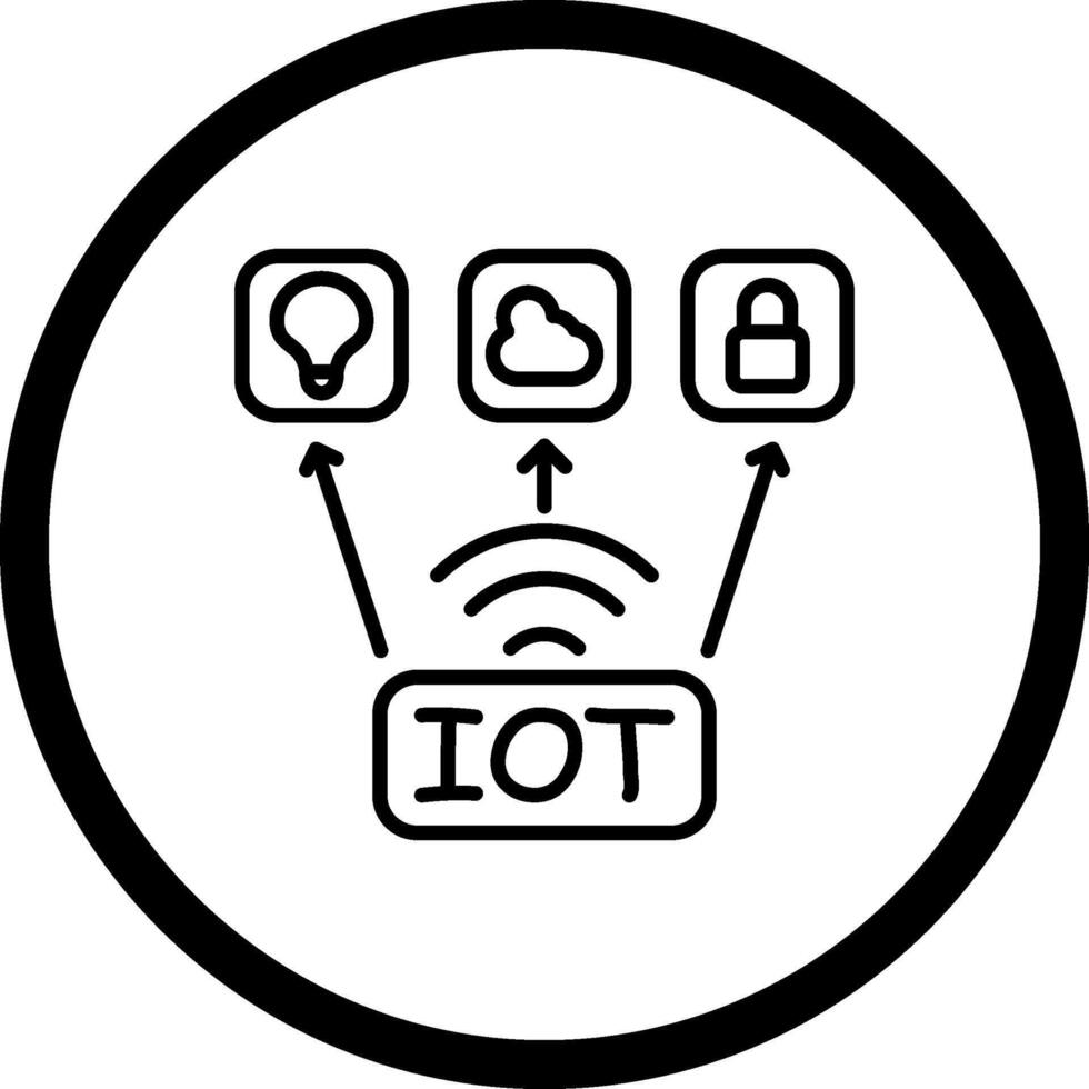 Internet Of Things Distinctive User Interface Element vector