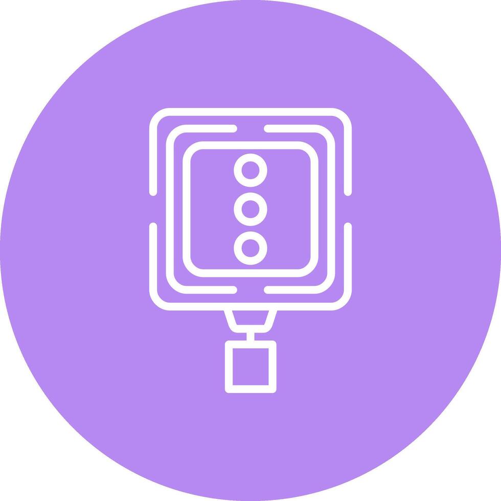 Traffic Signal Ahead Distinct Smooth Branding Form vector