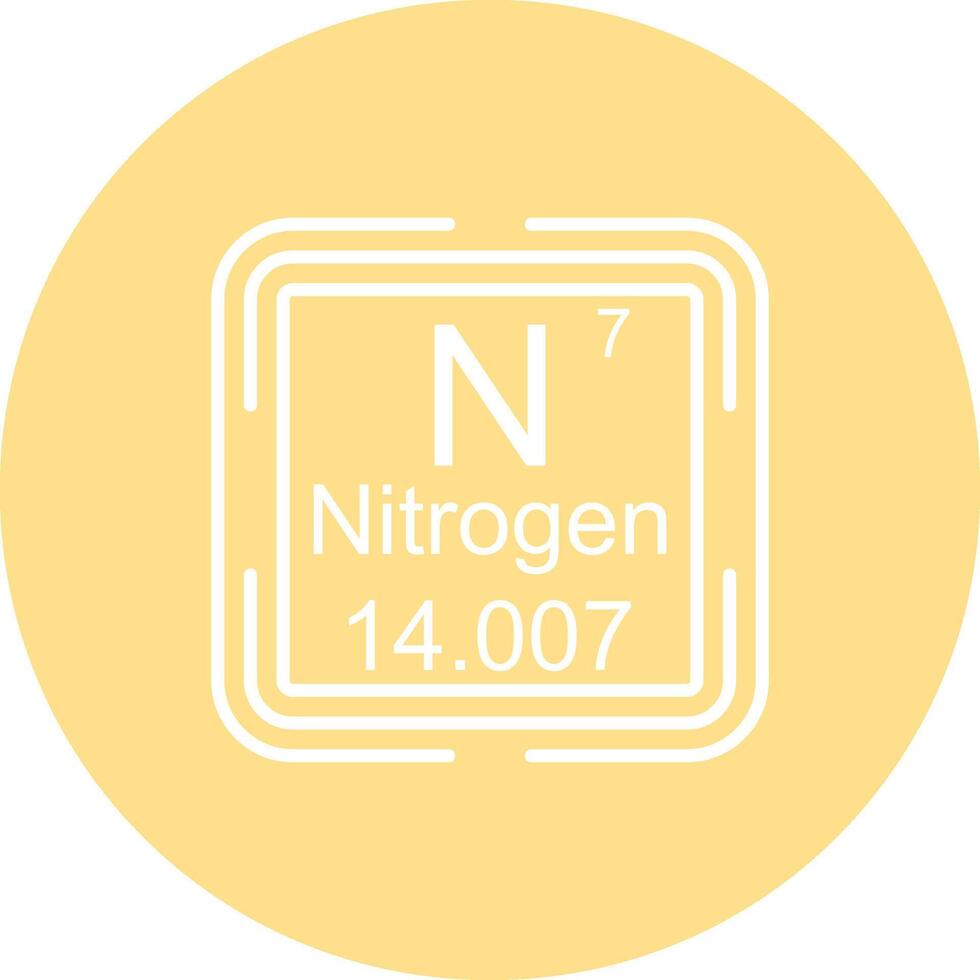 Nitrogen Square Bold Modern User Experience Feature vector