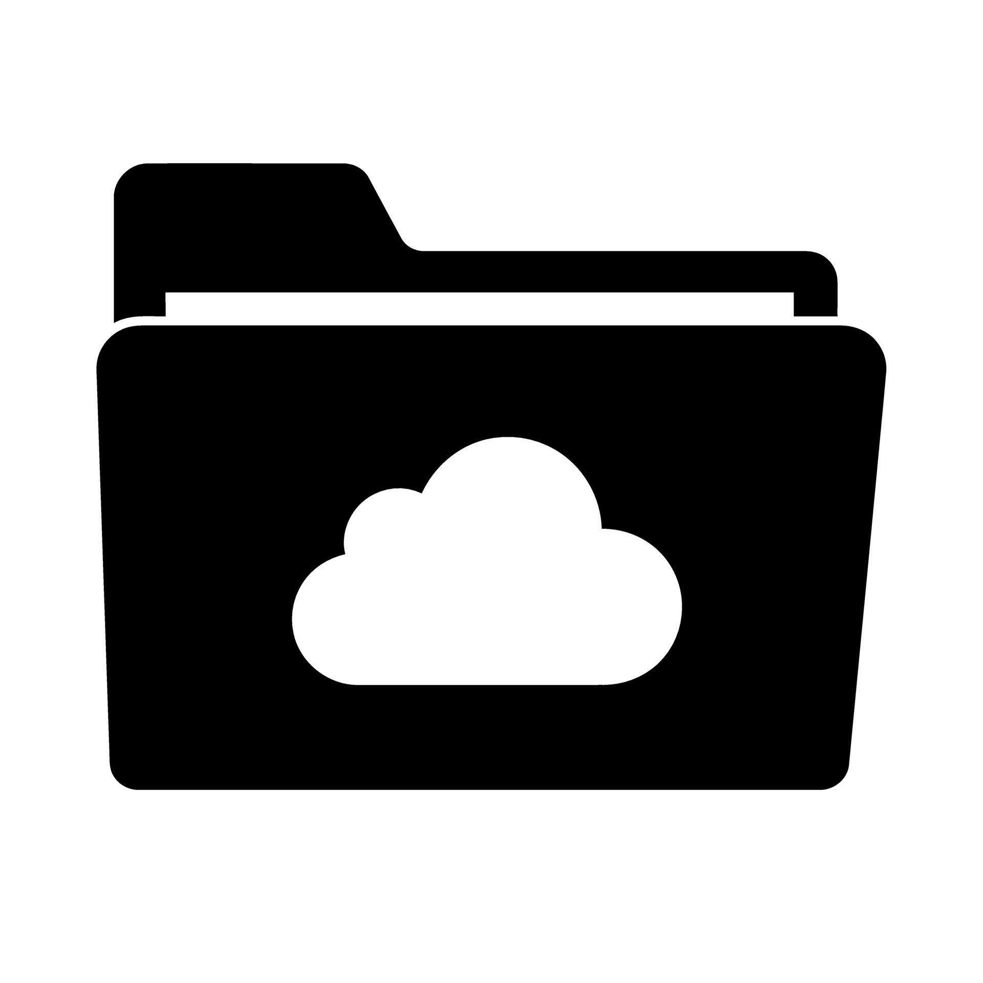 Cloud Storage Folder Icon 73700942 Vector Art at Vecteezy