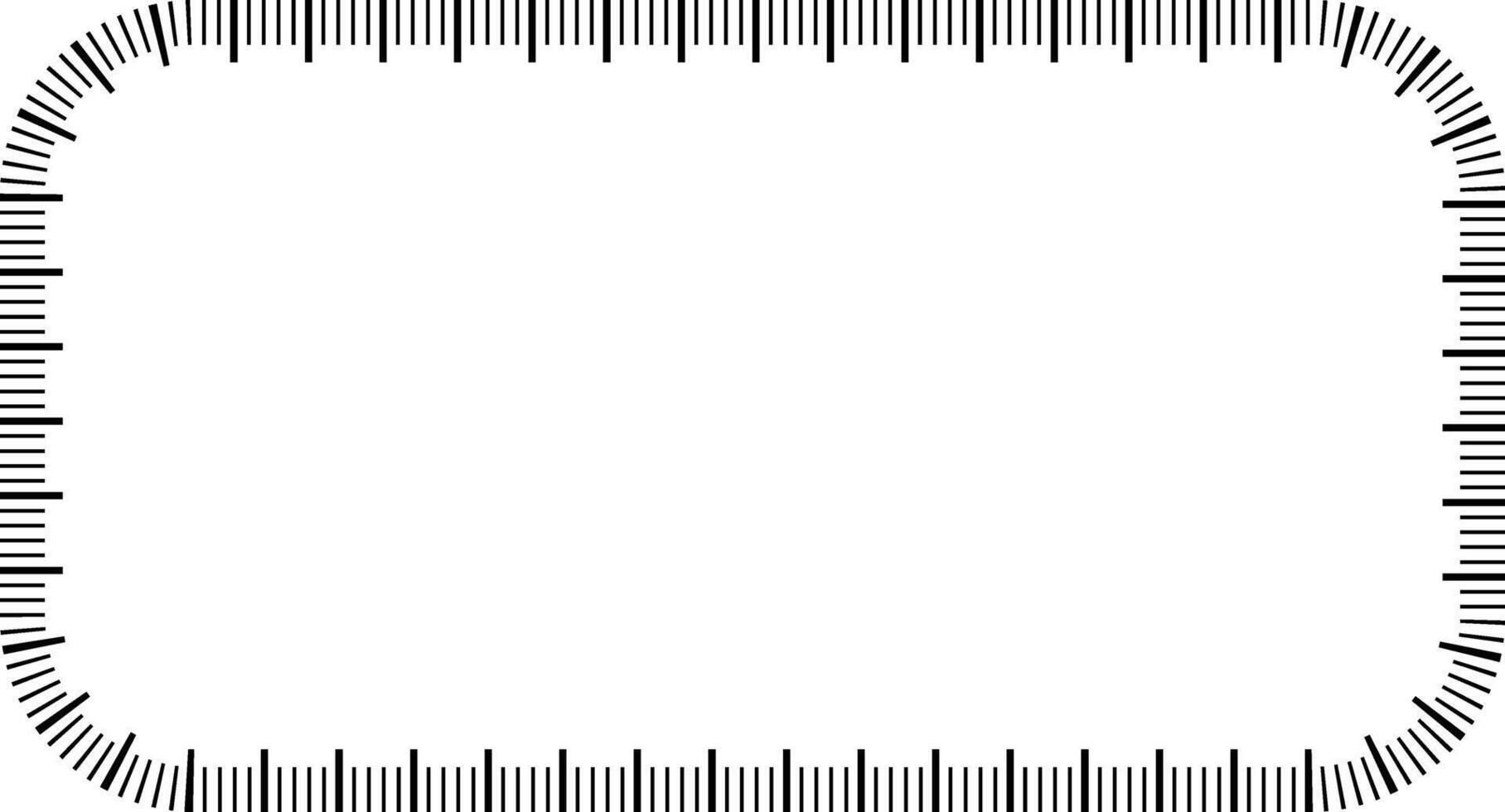 rectangular clock face frame with copy space for text or design vector