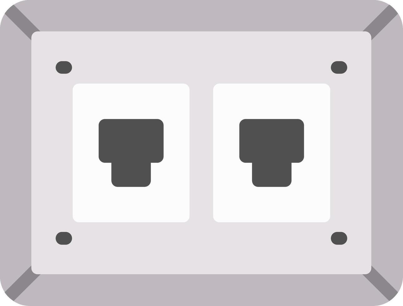 enchufe agudo borde visual vector