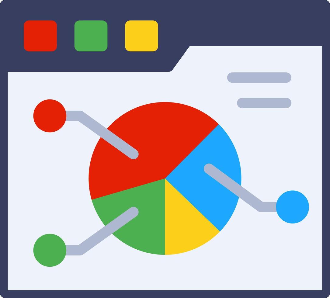 Pie Graph Clean Sketch Form vector
