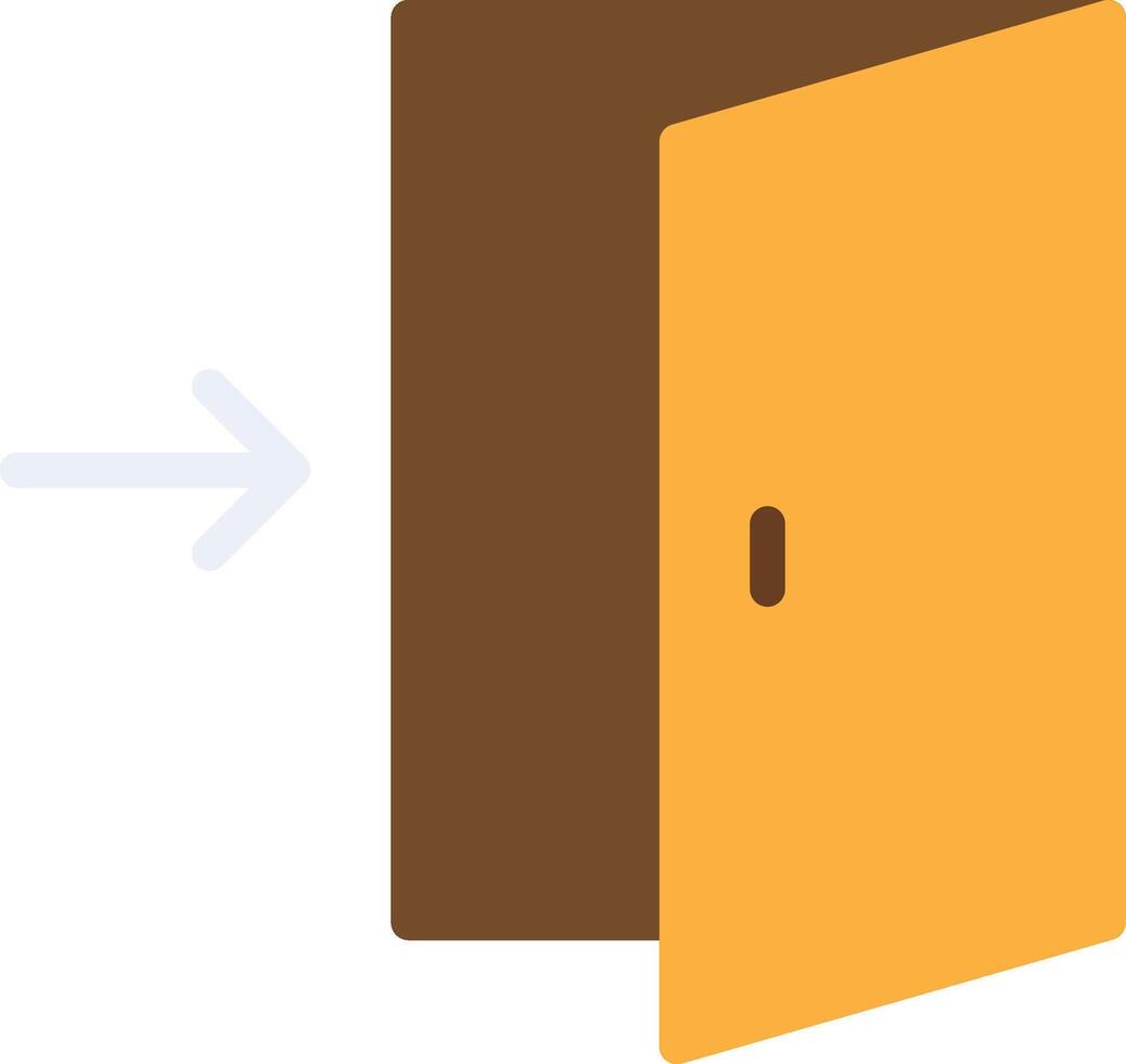 Exit Door Monotone Sketch Design vector