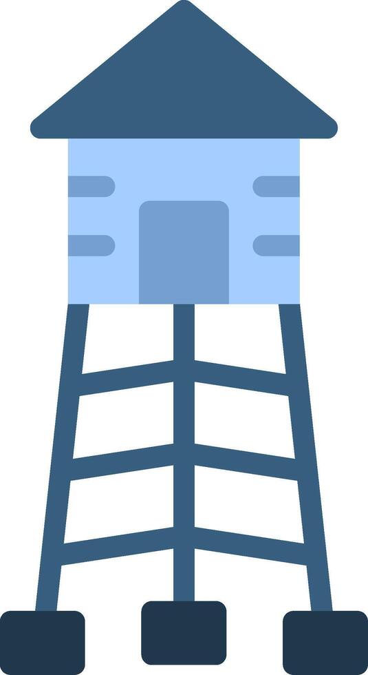 Water Tower Sharp Edge Visual vector