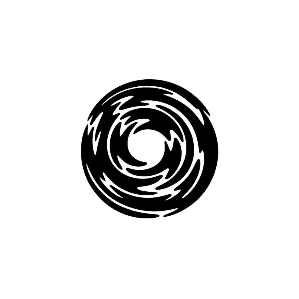 un rígido resumen circular presentando arremolinándose orgánico formas con agudo bordes creando un vórtice me gusta modelo vector