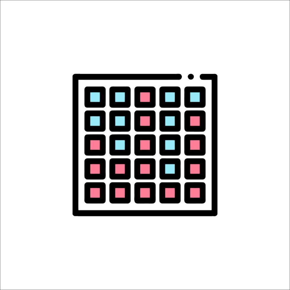 Grid Pattern Abstract Squares Texture Pink and Blue, background vector
