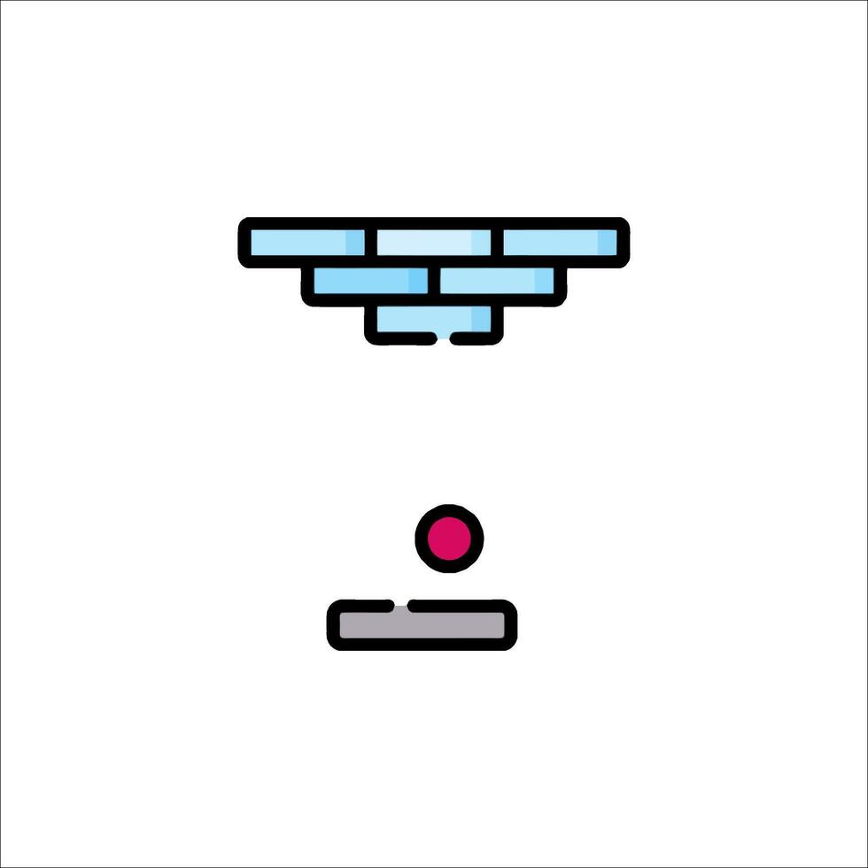 Jenga Game Icon Falling Blocks Risk Concept Strategy, failure vector
